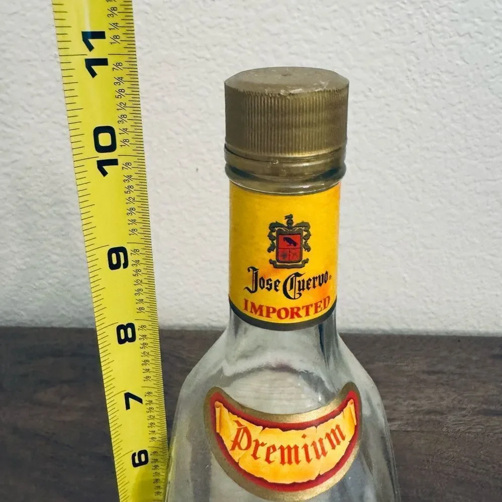 Vintage Jose Cuervo Tequila Especial Glass Bottle